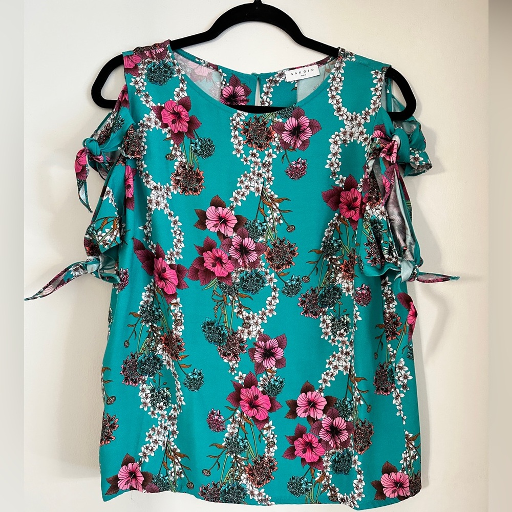 Sandro Paris Floral Summer Top